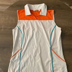 Size small golf shirt. A little pop of color